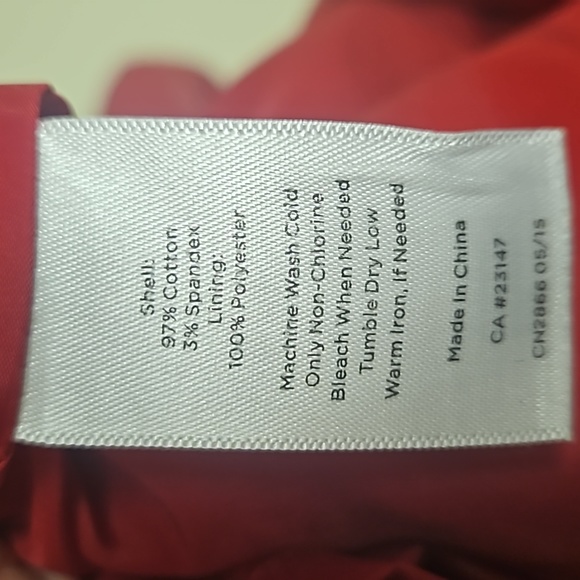 Talbots size 16 skirt red with navy - Picture 8 of 8